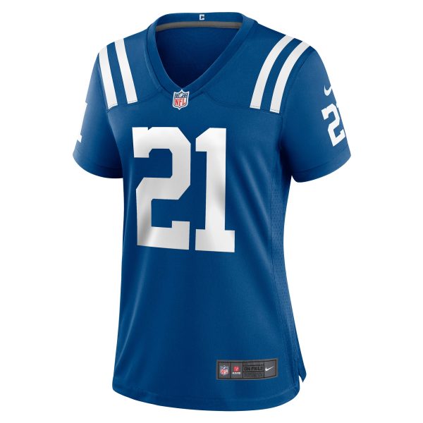 Women's Indianapolis Colts Zack Moss Nike Royal Game Player Jersey