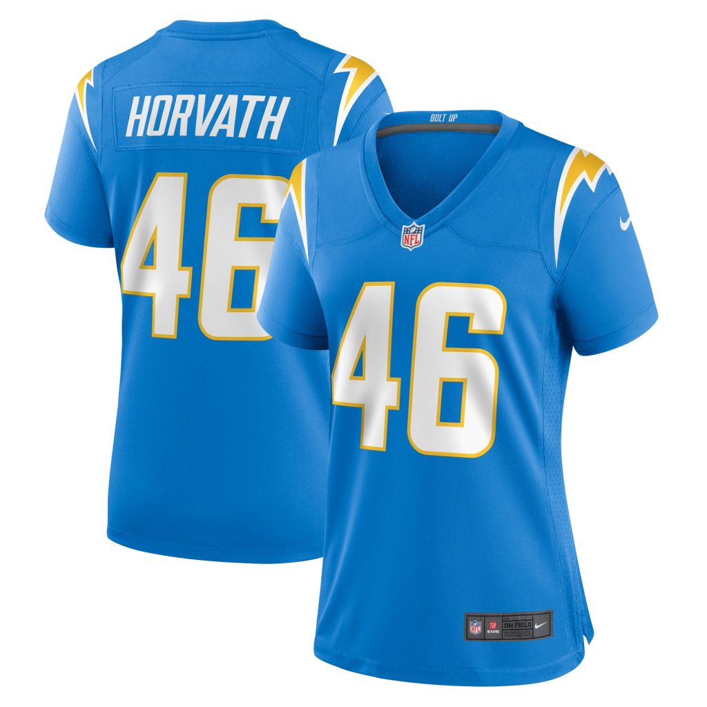 Zander Horvath Los Angeles Chargers Nike Women's  Game Jersey -  Powder Blue