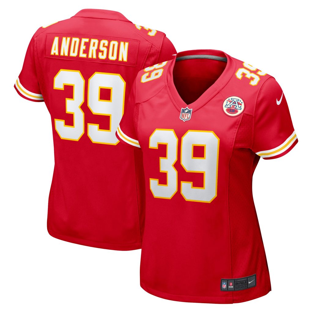 Women's Kansas City Chiefs Zayne Anderson Nike Red Player Game Jersey
