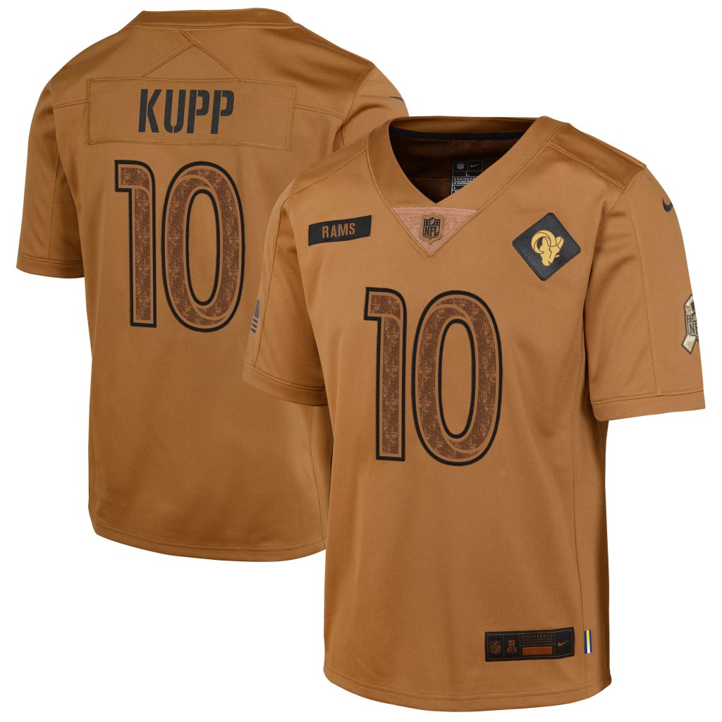 Cooper Kupp Los Angeles Rams Nike Youth 2023 Salute To Service Limited Jersey - Brown