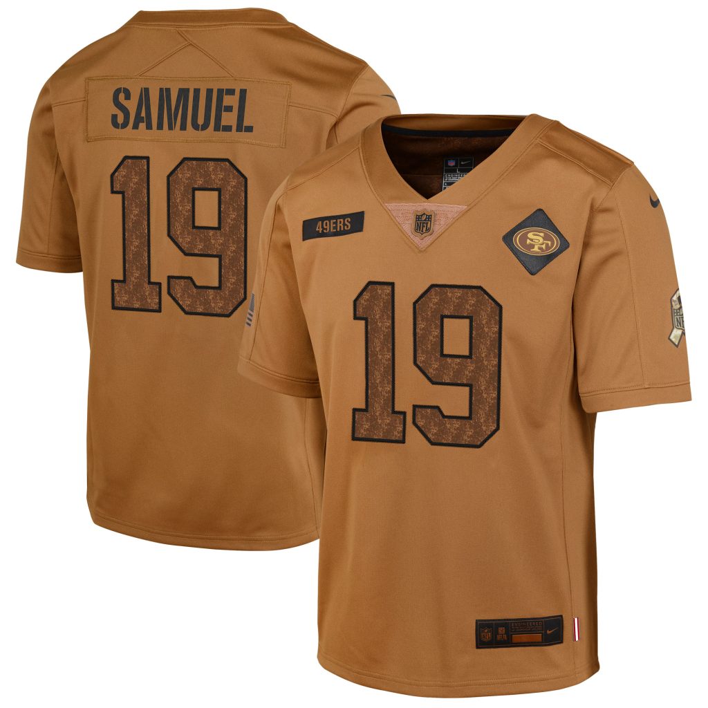 Deebo Samuel San Francisco 49ers Nike Youth 2023 Salute To Service Limited Jersey - Brown