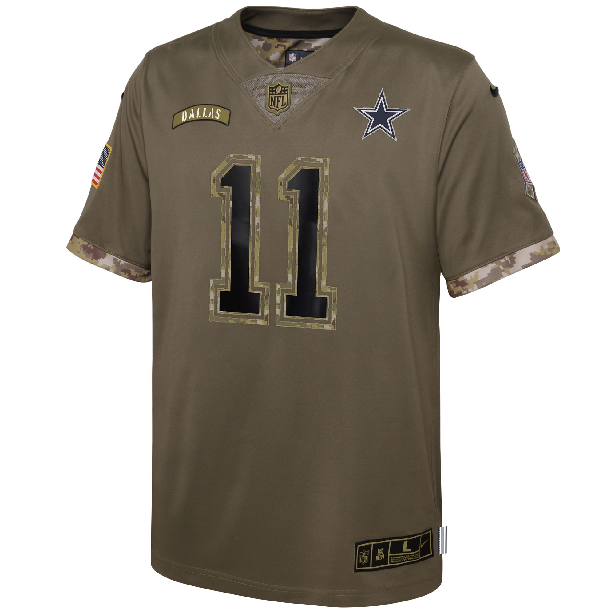 Youth Dallas Cowboys Micah Parsons Nike Olive 2022 Salute To Service Player Limited Jersey